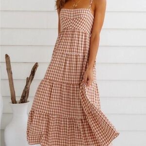 Maxi Gingham Dress